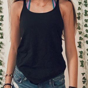 ☆lululemon black razor back tank top!!